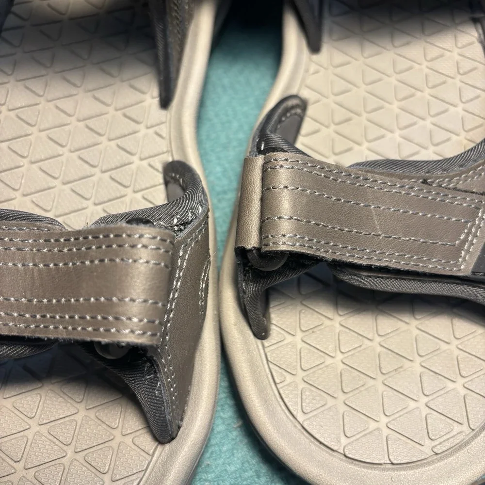 Eddie Bauer Hank Men's Strap On Sandals Size 11 M In Two Tone Grey Outdoor Comfy